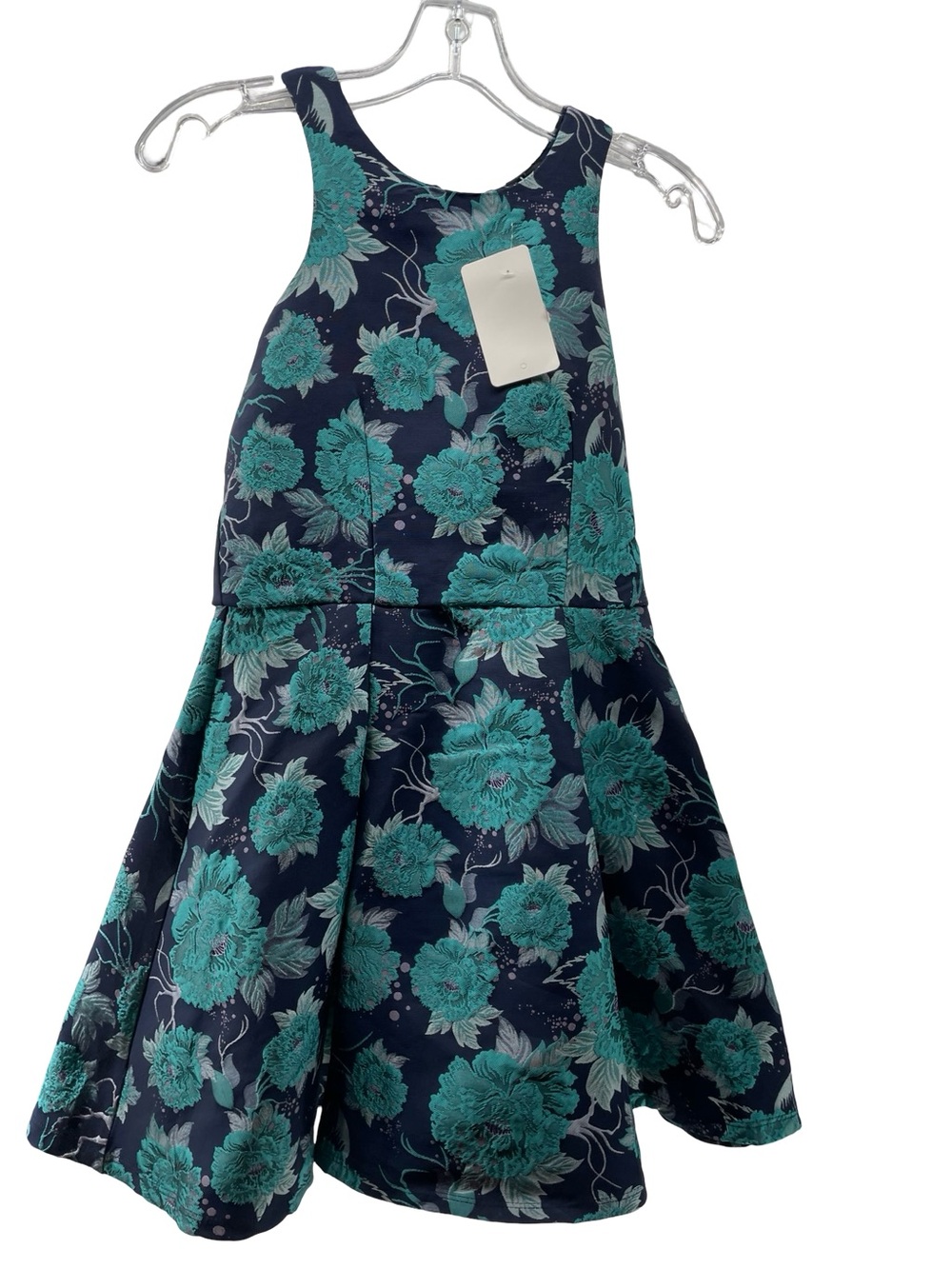 Miss Behave  Kids' Danielle navy floral dress Size M  NWT